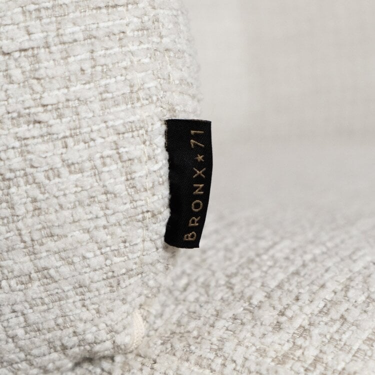 Chaise de salle à manger Coco en tissu chiné beige