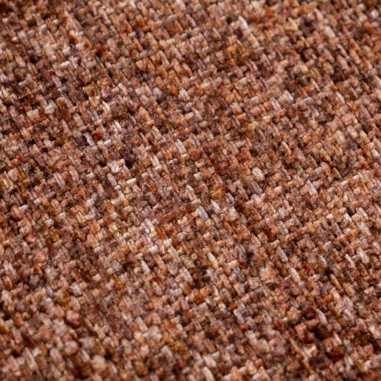 Chaise de salle à manger Charlie en chenille cuivre