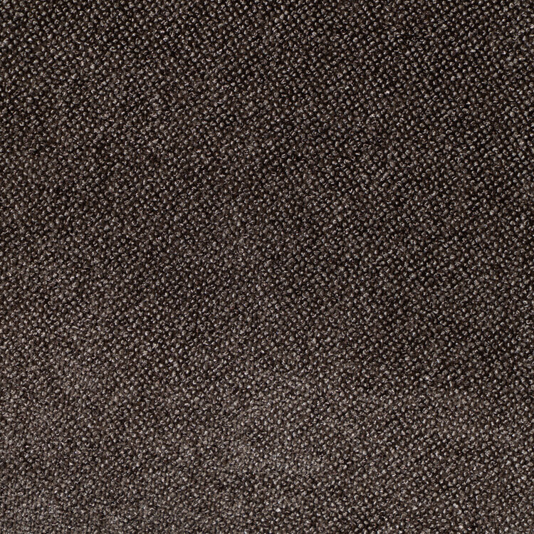 Chaise de salle à manger à roulettes Finn en chenille marron