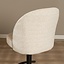 Tabouret de bar Odin en tissu chiné beige 63-83 cm