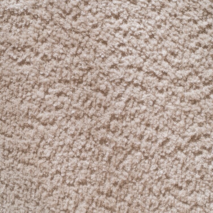 Canapé 2,5 places Maine en tissu bouclé blanc cassé