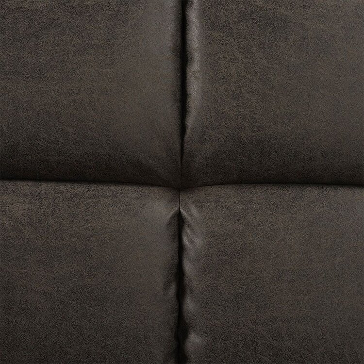 Canapé convertible lit 110 x 180 cm Timo anthracite éco-cuir