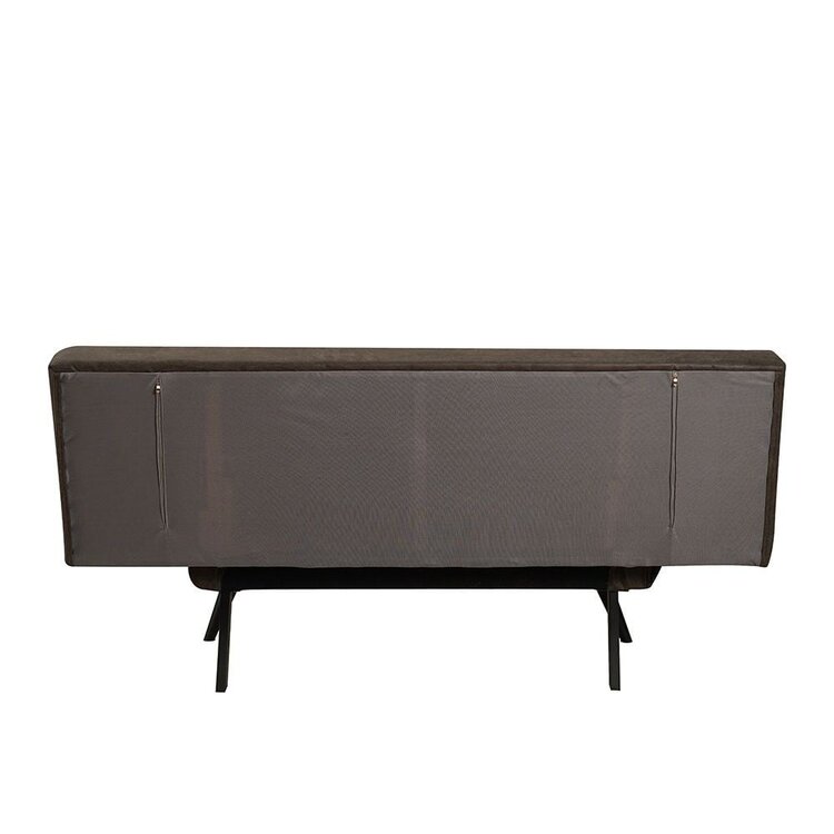 Canapé convertible lit 110 x 180 cm Timo anthracite éco-cuir
