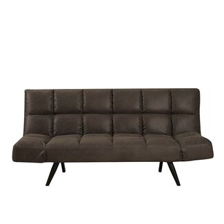 Canapé convertible lit 110 x 180 cm Timo anthracite éco-cuir