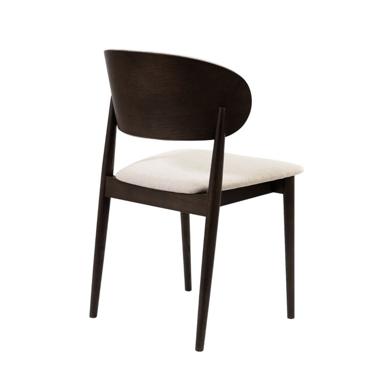 Chaise de salle à manger Bohdi en lin coloris écru