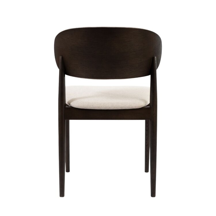 Chaise de salle à manger Bohdi en lin coloris écru