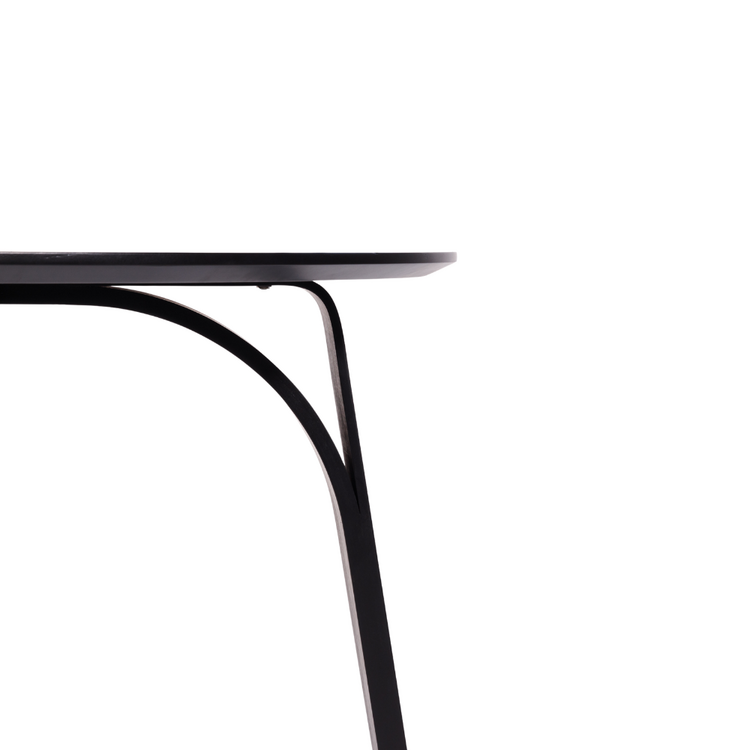 Table à manger Bowie ronde noir Ø 120 cm
