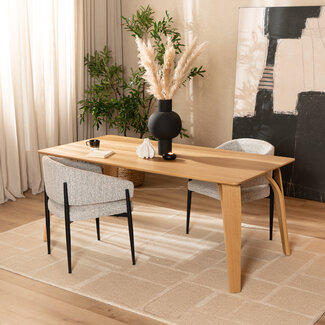 Table à manger Flint chêne naturel 240 x 100 cm