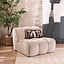 Fauteuil Luca en chenille sand