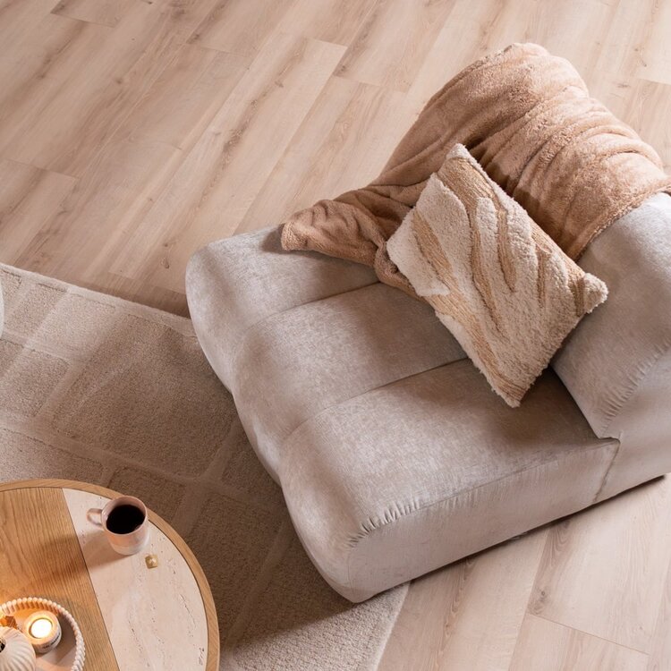 Fauteuil Luca en chenille sand