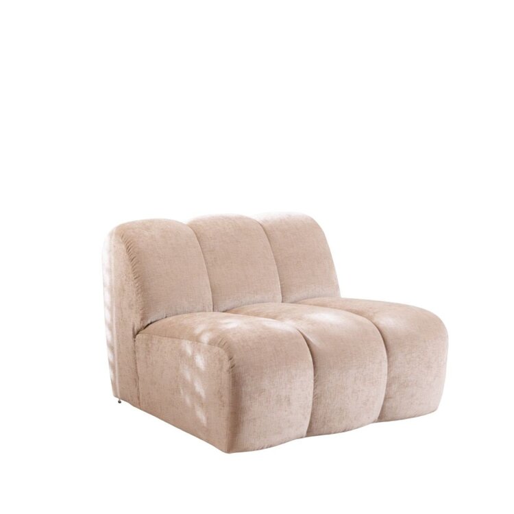 Fauteuil Luca en chenille sand