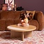 Table basse Maeva Ø80 cm chêne blanc