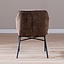Chaise de salle à manger Nubo en chenille mocha