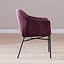 Chaise de salle à manger Nubo en chenille violette