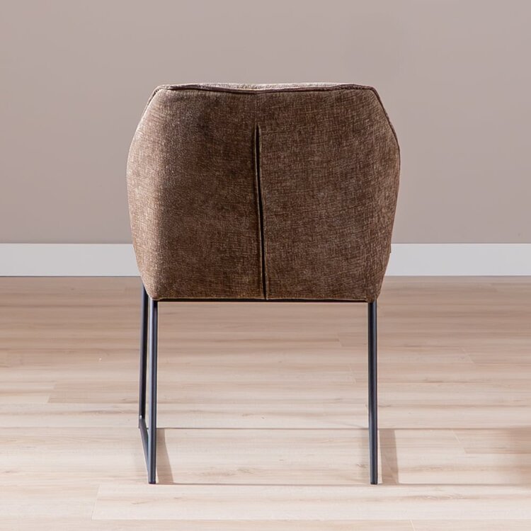 Chaise de salle à manger Momo chenille mocha