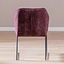 Chaise de salle à manger Momo chenille violette