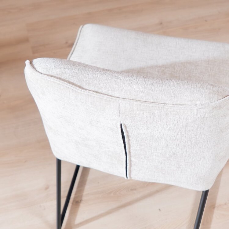 Chaise de salle à manger Momo chenille sand