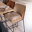 Tabouret de bar Momo en chenille peach 73 cm