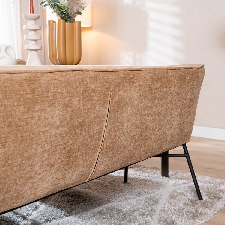 Banc de salle à manger Momo chenille peach 185 cm