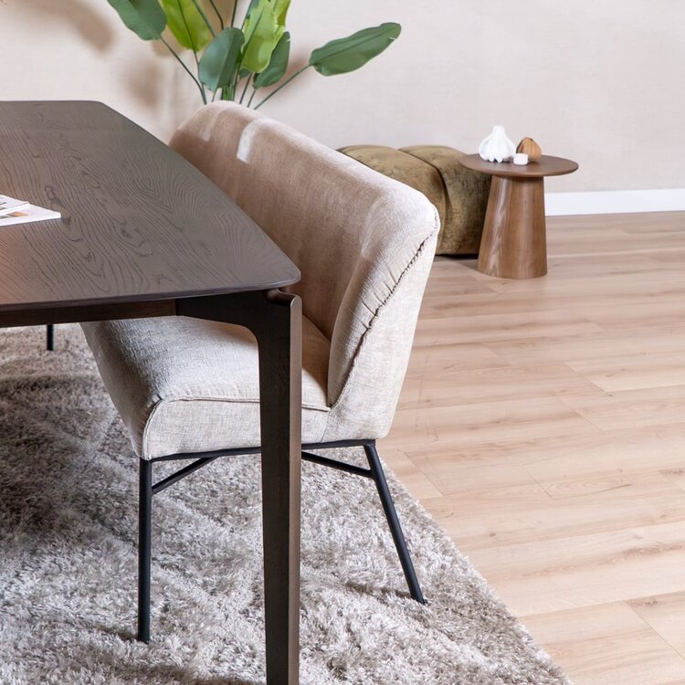 Banc de salle à manger Momo chenille sand 185 cm