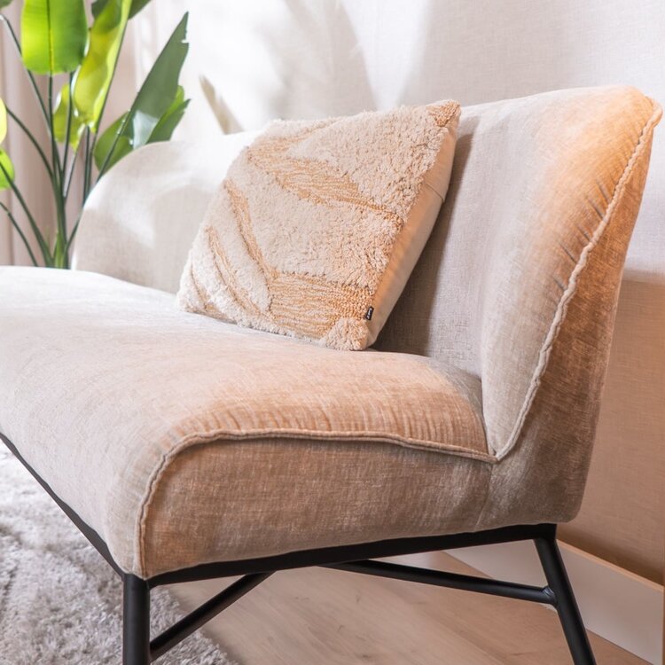 Banc de salle à manger Momo chenille sand 185 cm