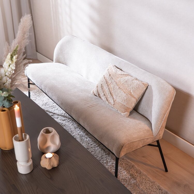 Banc de salle à manger Momo chenille sand 185 cm