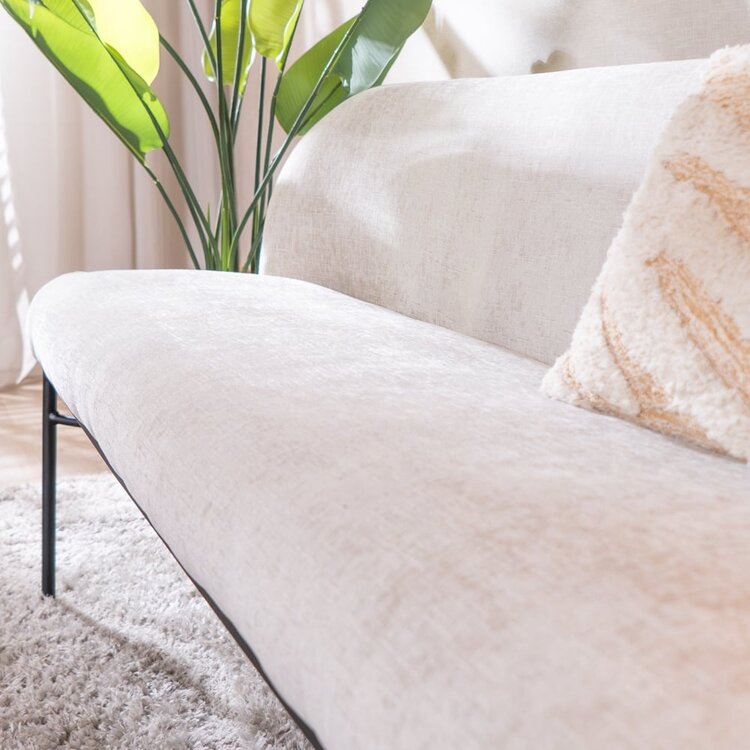 Banc de salle à manger Momo chenille sand 185 cm