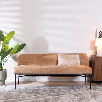 Banc de salle à manger Momo chenille peach 155 cm