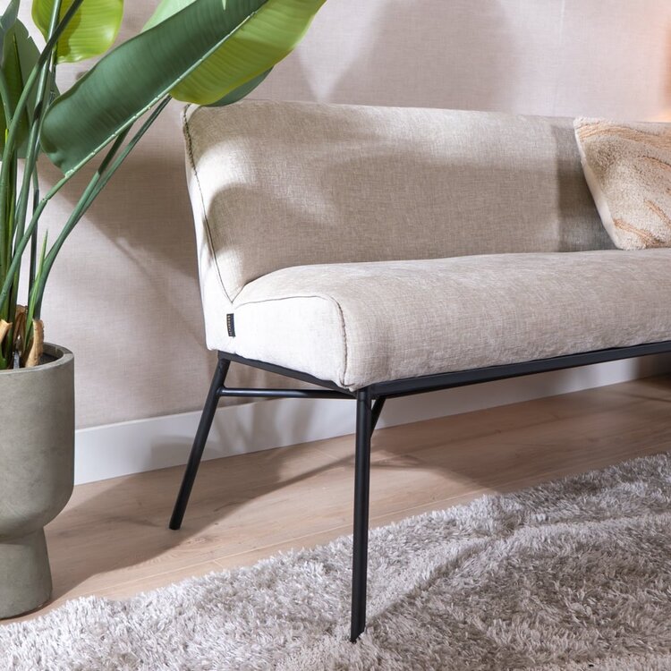 Banc de salle à manger Momo chenille sand 155 cm
