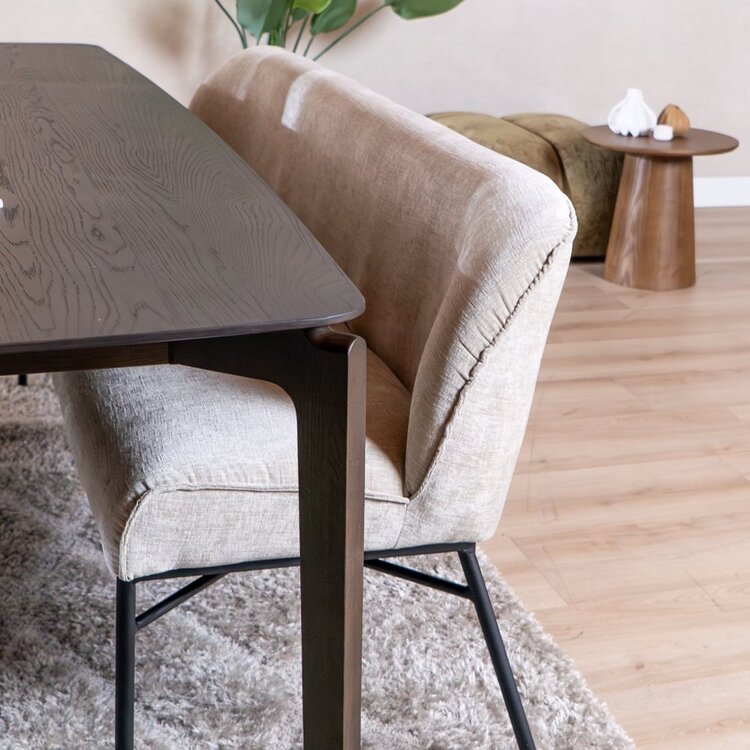 Banc de salle à manger Momo chenille sand 220 cm