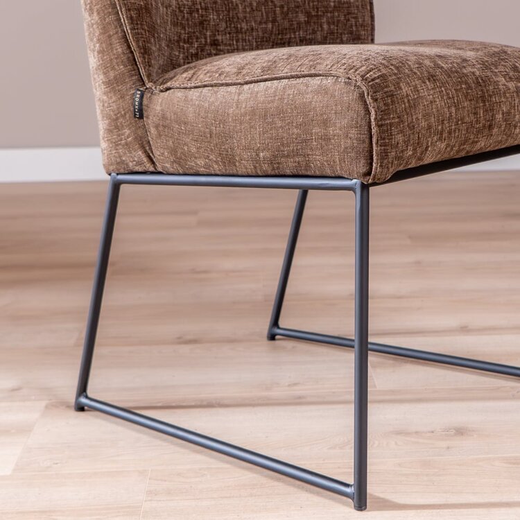 Chaise de salle à manger Momo chenille mocha