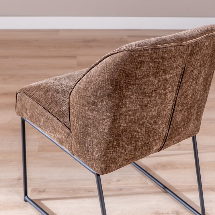 Chaise de salle à manger Momo chenille mocha