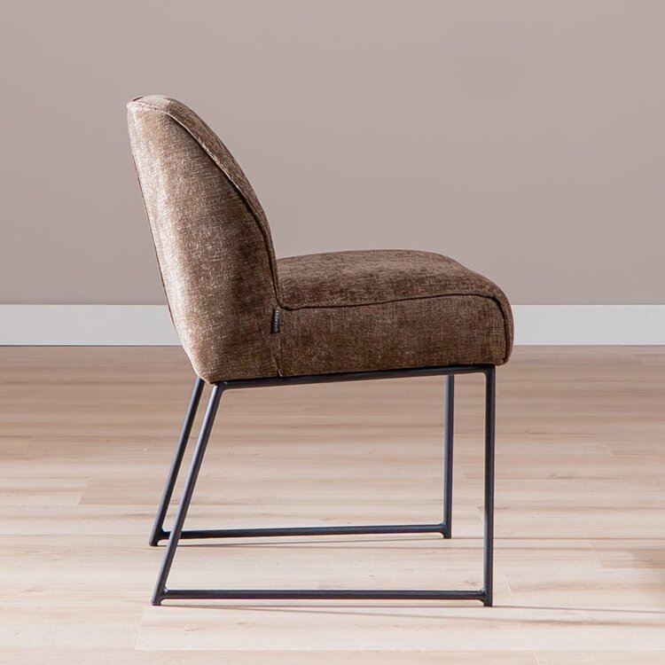 Chaise de salle à manger Momo chenille mocha