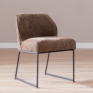 Chaise de salle à manger Momo chenille mocha