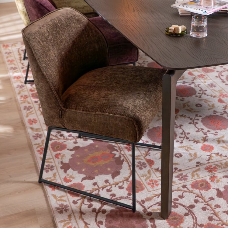 Chaise de salle à manger Momo chenille mocha