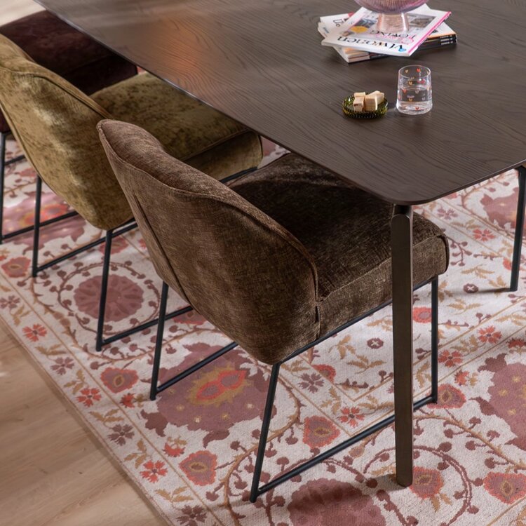 Chaise de salle à manger Momo chenille mocha