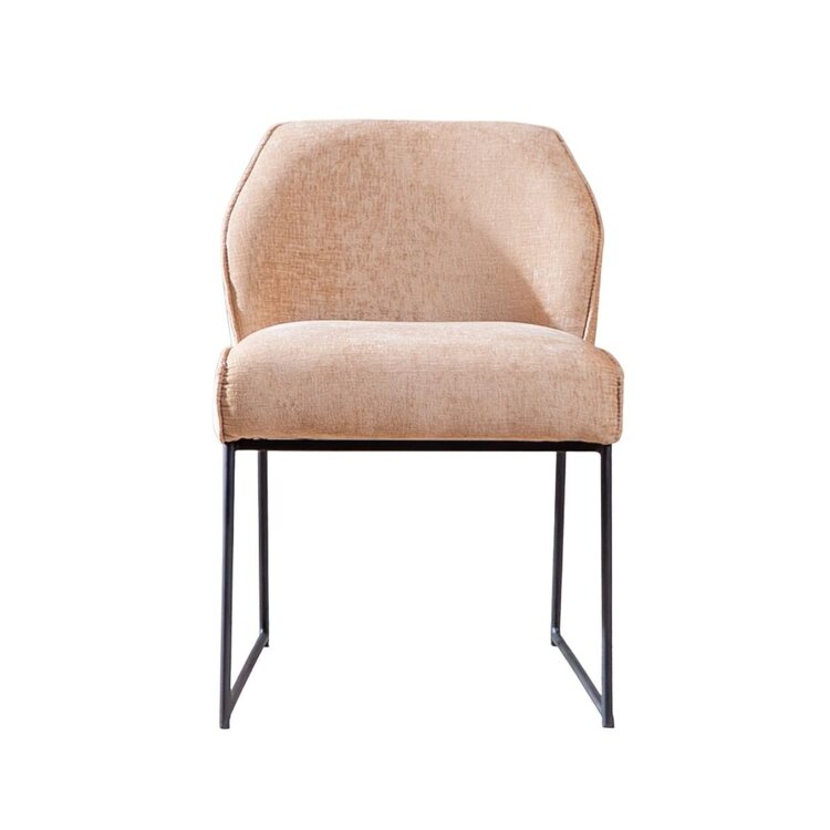 Chaise de salle à manger Momo chenille peach