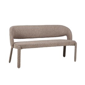 Banc de salle à manger June bouclé brun 160 cm