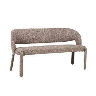 Banc de salle à manger June bouclé brun 160 cm