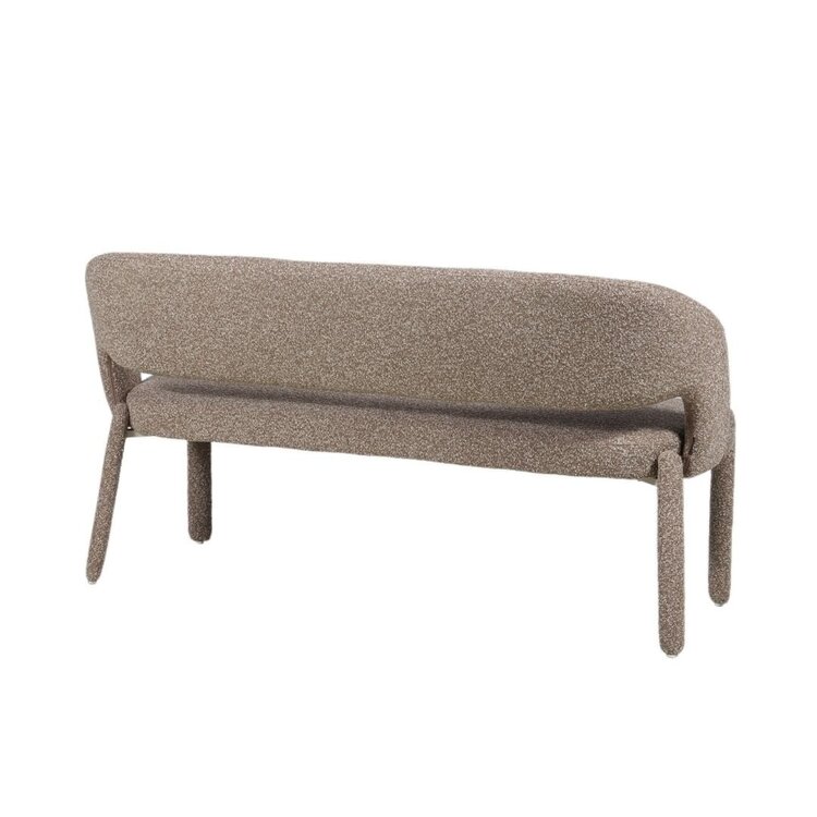 Banc de salle à manger June bouclé brun 160 cm