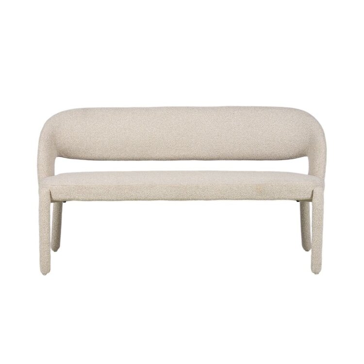 Banc de salle à manger June bouclé taupe 160 cm
