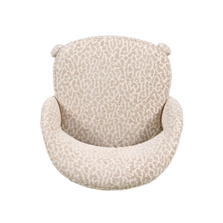 Tabouret de bar Leo taupe leopard 70 cm