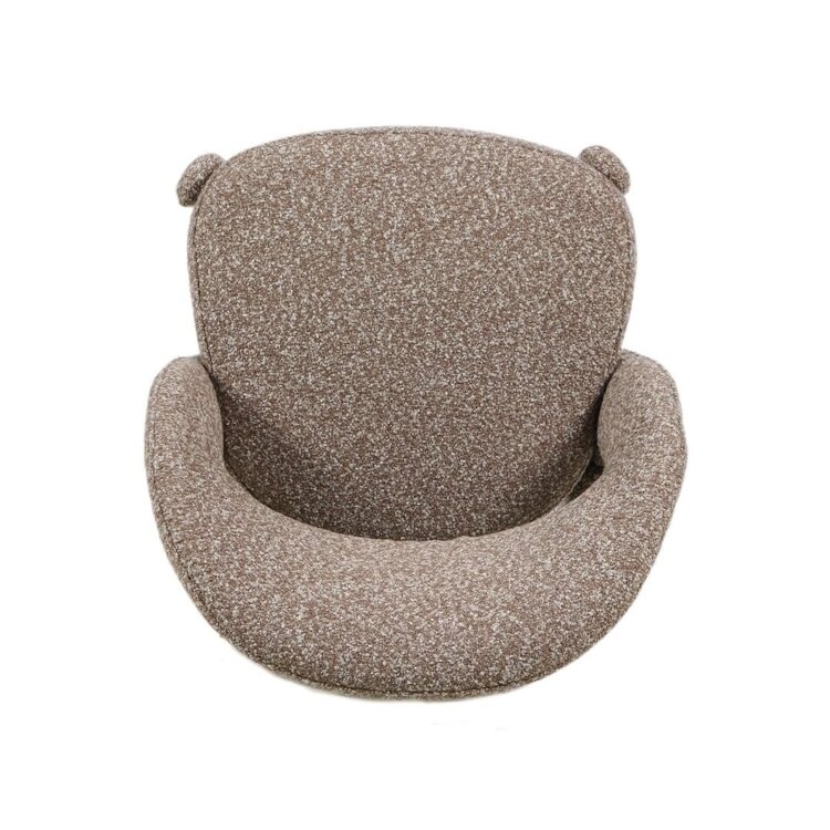 Tabouret de bar June bouclé brun 70 cm