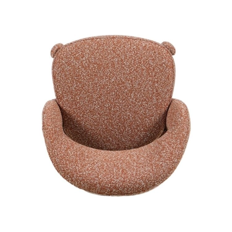 Tabouret de bar June bouclé terracotta 70 cm