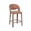 Tabouret de bar June bouclé terracotta 70 cm