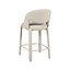 Tabouret de bar June bouclé taupe 70 cm