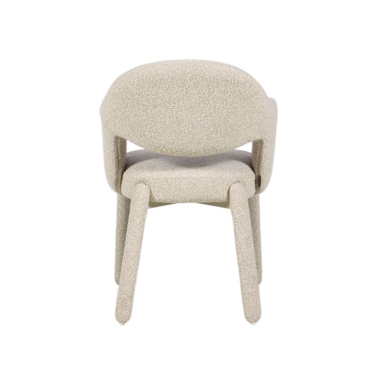 Chaise de salle à manger June bouclé taupe