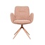 Chaise de salle à manger Alex pivotante bouclé terracotta