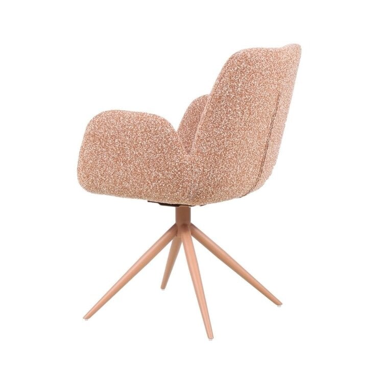 Chaise de salle à manger Alex pivotante bouclé terracotta