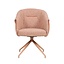 Chaise de salle à manger Riley pivotante bouclé terracotta